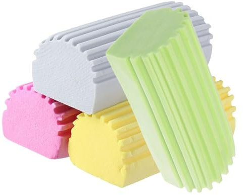 4 Stück Staubschwamm,Damp Duster,Schwamm Clean Sponge,Staubreinigungsschwamm Dust Schwämme,Spülschwamm Abwaschschwamm Cleaner,Küche Mikrofaser Geschirrschwamm,Küchenschwamm Putzschwamm Staubschwämme