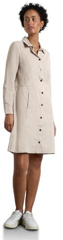 STREET ONE Damen A144164 Cord-Kleid, Smooth Sand beige, 42