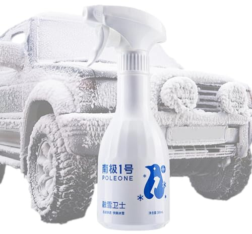 Spray antiescarcha para parabrisas | 300 ml anti niebla descongelante para ventana de coche | Líquido anticongelante de hielo para derretir heladas, agente de fusión de nieve para ventanas
