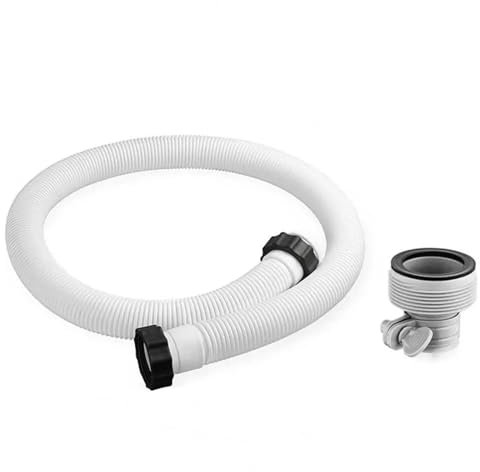 Kit Limpieza Piscina Set de Limpieza para Piscina Manguera de piscina de estructura corrugada extensible con abrazaderas Manguera de repuesto para bomba de filtro de piscina de fácil instalación(B)