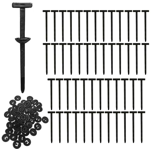 Juego de Bridas Universales de 50 Piezas, Nylon, Autobloqueo, Longitud 9 cm, Herramienta de Reparación Multiusos, para Instalar y Fijar Cables en Automóviles (Negro)