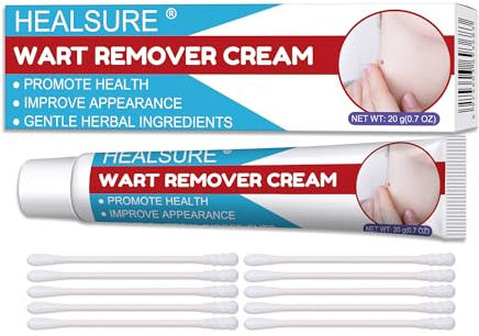 Crème anti-verrues, pour l'élimination des verrues communes sur plusieurs parties du corps, 20g