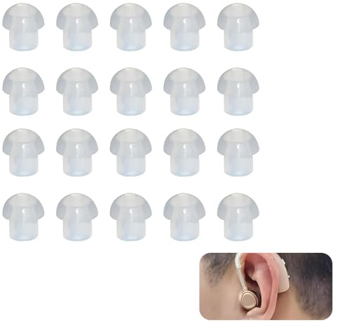 10 Pares de Almohadillas de Silicona para Auriculares de Tubo Acústico, Compatibles con Motorola, Yaesu, Baofeng, Repuestos, Color Blanco