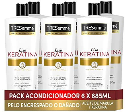 TRESemmé Acondicionador Liso Keratina 685 ml - Pack de 6