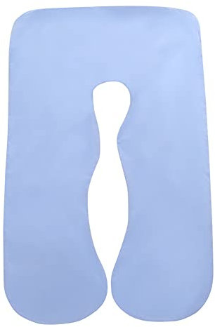 URFEDA U-Form Kissenbezug, Schwangerschaftskissen Bezug, Reine Baumwolle Lagerungskissen Kopfkissenbezug, Abnehmbarem & Waschbarem Bezug, Bauchstützung Seitenschläferkissen Ersetzen Kissenbezug