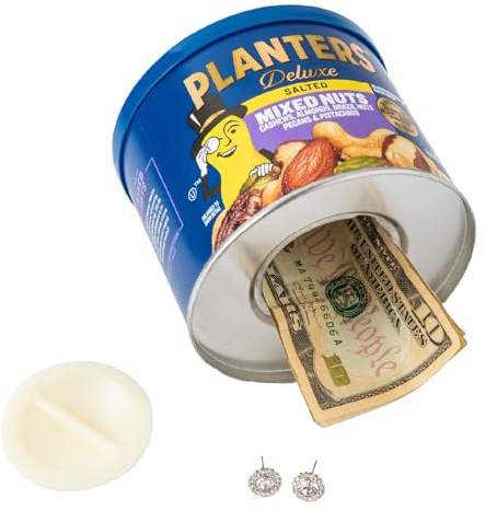 BigMouth Planters Mr. Peanuts Fake Can - Medium Diversion Can Safe, Hidden Stash Container for Valuables, Realistic Weighted Secret Compartment