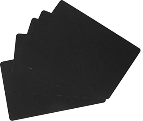 TOPINCN 50 StüCk Firmennamenskarte, Tragbare Aluminiumplatte, wasserdichte Lasergravur, Visitenkarte FüR Abschlussfeiern und Personalisierte Geschenke (Schwarz)