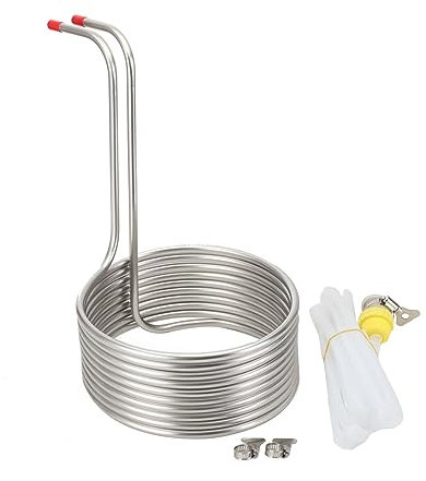 Lfhelper Spirale di raffreddamento a immersione, a forma di serpente di raffreddamento, a spirale di raffreddamento, diametro 23 cm, tubo di raffreddamento per birra, birra, serpente di