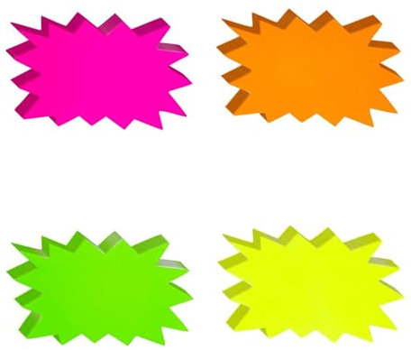 40 Stück Preisschild, Verkaufsschild Preisschild, Fluoreszierende Zeichen, Groß Preis Etiketten, Rabattetiketten, Verkaufsschild, Preisanzeigeschild für Supermärkten, Geschäft, Einzelhandelsgeschäft