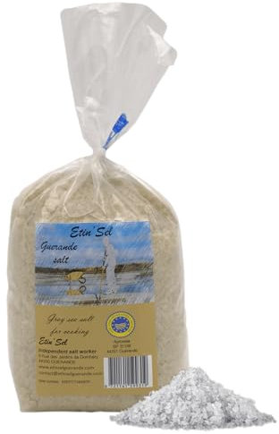 Etin Sel - Sel de Mer Celtique 1KG - Gros sel de mer celtique - Non Bio, Fleur de Sel, sel de l'Himalaya, Bio ou fin - Minéraux - Herbamare - Sel de mer - Gros sel - Pour le moulin à sel