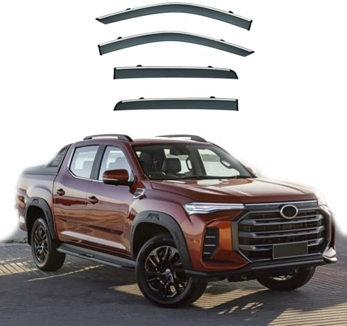 LMSMGS 4 Pezzi Deflectores Ventanilla Coche para Maxus T60/T60 Pro/T60 MAX MK1 2017 2018 2019 2020 2021 2022 2023 2024 2025+, Derivabrisas Deflectores de Viento Accesorios Coch