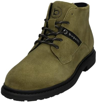 bugatti Bottes à lacets pour homme, Bottes en cuir pour homme avec doublure froide, semelle interchangeable, 41 EU
