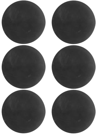 ORFOFE 6 Pezzi Palline in Gomma ad Alta Elasticità per Squash e Racquetball Palline da Gioco Rimbalzanti per Adulti Nero per Allenamento e Divertimento in Cortile