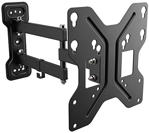 RICOO TV Wandhalterung Schwenkbar Fernseher Halterung Schwenkarm für 22-42 Zoll Fernsehhalterung für Wand S3022 Wand-Halter Neigbar Flach OLED Curved Fernseh-Arm bis 30 Kg & VESA 200 x 200 mm