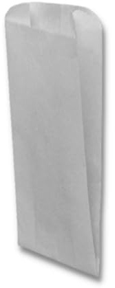 White Merchandise or Pharmacy Bags, White Paper Prescription Bags, 5x 2x 12 (1000 Count)