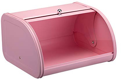 HOLLYHOME Brotkasten für Küche, Theke, Bauernhaus, mit Edelstahl-Rolldeckel für einfache Küchentheke, Aufbewahrung, Brotkastenhalter, 30,5 x 26 x 17,5 cm