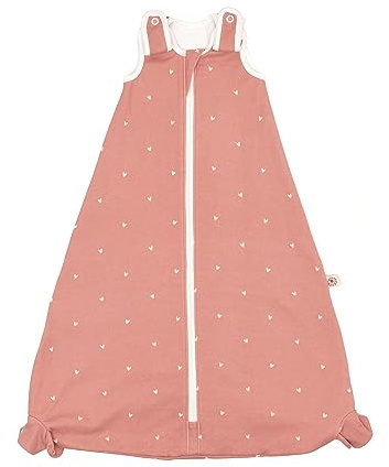 ERGObaby Sacco nanna per tutto l'anno con piedini, con fessura, 18-36 mesi, in cotone, TOG, 1 estate, inverno, On The Move Rose Hearts
