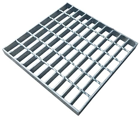 Natotela Grille de drainage, 300 x 300 mm, en acier galvanisé, durable, haute performance, pour bac de récupération, carrée, pour drainage, canalisation, Dowmspout