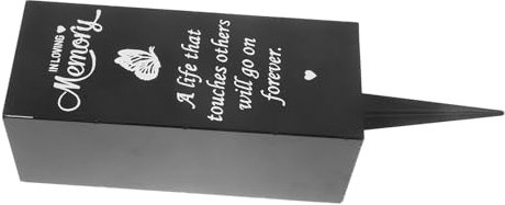 Happyyami Vase De Cimetière Support De Fleurs Pot Métallique avec Piquet pour Tombe Décorations Funéraires