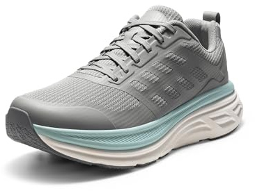 NORTIV 8 Men's Road Running Shoes Trainers Walking Shoes Active Float Athletic Gym Workout Jogging Comfortable Trainers Sneakers,Size 9,Grey,SNWS245M