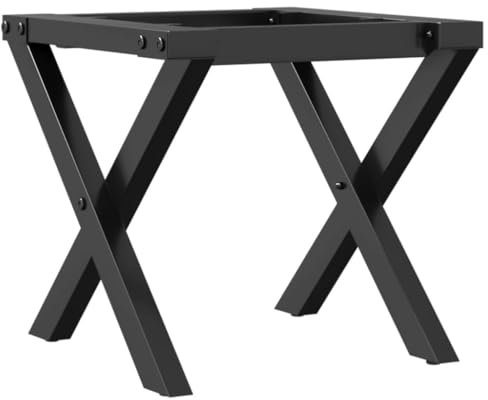 vidaXL Patas de mesa de centro estructura X acero 40x40x33 cm