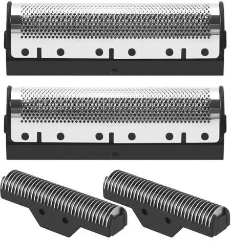 Somoke 1 Set Scherklinge für Km-1102 Elektrorasierer Teile Netz, Silber