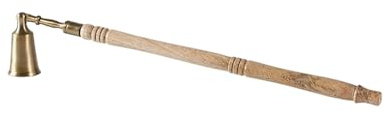 BJOHVPPS Long Handle Candle Snuffer, Handcrafted Decorative Rustic Brass Candle Extinguisher Candlesnuffer