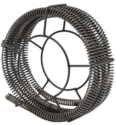 Spirale de nettoyage de tuyau de 7 m, spirale de tuyau de 22 mm, spirale de vidange avec ressort de 3,5 m, arbre de nettoyage pour tuyaux de 30 à 200 mm, déboucheur de tuyaux et déboucheur de