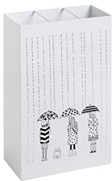 HAKU Möbel Schirmständer weiß, Metall - Maße: B 30 cm x H 48 cm x T 16 cm, Style: Modern