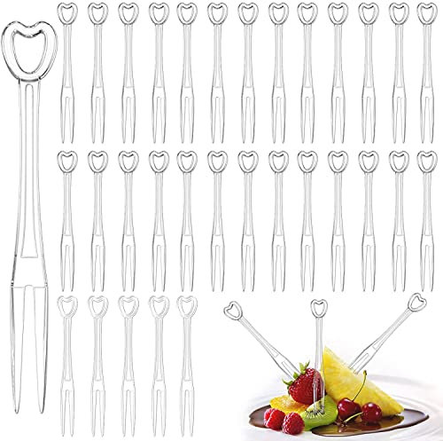 Mini Tenedores De Fruta, Tenedor de Fruta, 100 Piezas Tenedores Fruta Niños Palillos de Plástico Lindos Tenedores Infantiles Reutilizable Mini Pinchos para Fruta Postre Fiesta Decoración de Bento