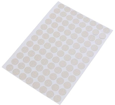 VINTORKY 96 Stück Schraubenlochabdeckungen Pvc Schraubenlochkappen 15mm Selbstklebend Holzstruktur Aufkleber Für Schraubenlöcher Zubehör