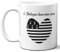 DECOHO - Mug Bretagne dans mon cœur - Tasse cadeau symbole Breton - 33 cl, Céramique - Imprimé en France - Blanc
