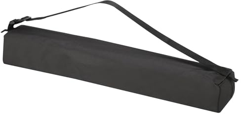 PATIKIL 60 cm x 10 cm stativ bärväska, 1 pack oxfordtyg vadderad stativväska med handtag för ljusstativ fotografitillbehör, svart, Svart, 60 x 10 x 10cm