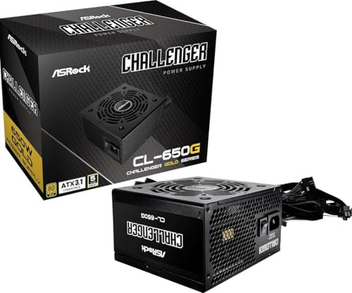 ASRock Steel Legend SL-650G, 650W ATX Netzteil, 80+ Gold Zertifiziert