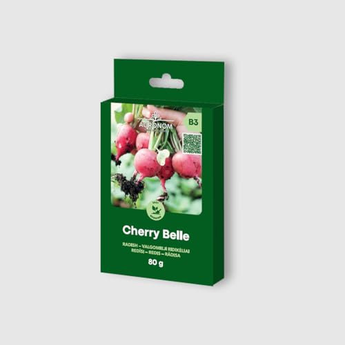 AGRONOM | Semillas de rábanos CHERRY BELLE | Semillas de hortalizas | Semillas de plantas | Semillas de jardín | Variedad temprana con un tiempo de vegetación de 25–30 días | 1 paquete