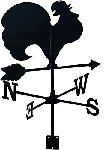 Banderuola segnavento retrò Durevole a Forma di Animale, indicatore della direzione del Vento - Strumento di misurazione Domestica, banderuola a Forma di Gallo in Metallo per Decorazione Ornamentale