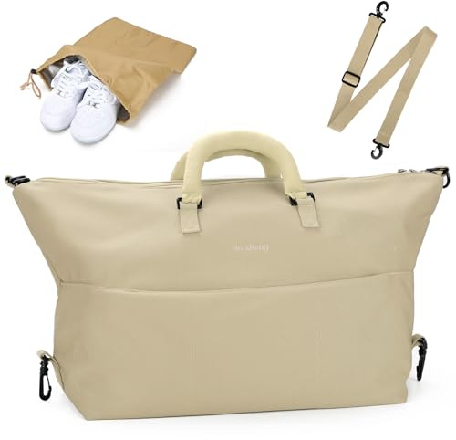 Outplea 25 l resväska med sperat, skoväska, herr, handbagage, stor för weekender, klinikväska födelse för kvinnor, sportväska ryggsäck med våtfack väska för fitness sport, kaki, 25 l, Resväska