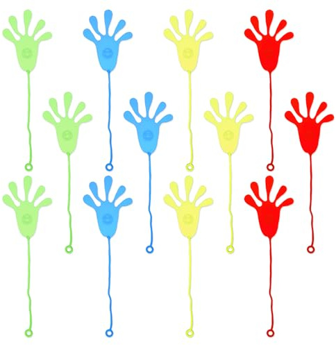 Apausvcm 12 Stück Klatschhand Kinder Mitgebsel Klatschhand Glibber Glibberhand Mitgebsel Klebehände Spielzeug Klebrigkeit Klatschhände Set Party Mitbringsel für Junge Mädche Kindergeburtstag Geschenke