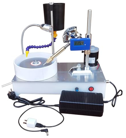 Machine à facetter Les Pierres précieuses, Machine à polir et à polir Le Jade, avec Disque de Polissage de 6 Pouces, Vitesse de Rotation maximale de 2800 TR/Min, pour Le