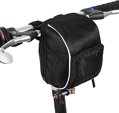SOULONG Borsa da Manubrio per Bicicletta, Impermeabile, Multifunzionale, per MTB e Bici da Strada, Accessorio Anteriore