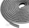 Lamondre 10 Meters Door Window Frame Brush Seal Weather Strip - Adhesive Draught Stopper Draft Excluder for Sliding Door Window and Wardrobe - High-Density Felt - 9mm(W) * 9mm(H) - Gray