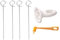 QOXEFPJZ Pique brochette Brochettes de Barbecue de Pommes de Terre Portables for Le Camping croustilles de Pomme de Terre Slicer Potato Spiral Cutter Barbecue Tools Accessoires de Cuisine