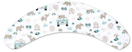 Federa per Cuscino allattamento e gravidanza 190cm – Guanciale laterale corpo per dormire sul fianco Supporto perfetto per il riposo e il relax Ideale per maternità e futuro mamme Forma a C Oeko-Tex