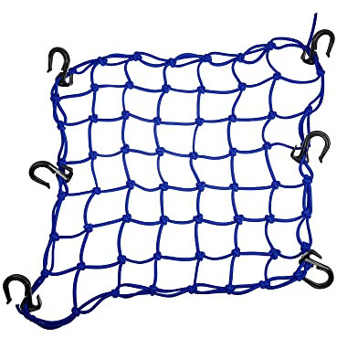 A ABSOPRO 1 pezzo 40x40cm 49 Fori Moto Bagaglio Carico Rete Blu