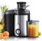 Exprimidor centrífugo, máquina profesional para hacer jugos de 800 W, extractor de frutas y verduras de 2 velocidades, prensa de cítricos de acero inoxidable, tolva de alimentación de 65 mm de ancho