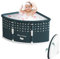 yoakaiax Fan-Shaped Portable Foldable Bathtub for Adults & Kids, Foldable Soaking Bathtub for Adults Freestanding Bathtubs, Soaking Bath Tub for Shower Stall, Foldable Tub for Hot Bath Ice Bath Green