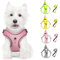 Feycig Hundegeschirr Kleine Hunde, Anti Zug Einstellbar Reflektierend Geschirr, Atmungsaktiv Weiches aus Mesh Geschirr Hund Leichtes Welpengeschirr Brustgeschirr mit Griff (Rosa, Small)