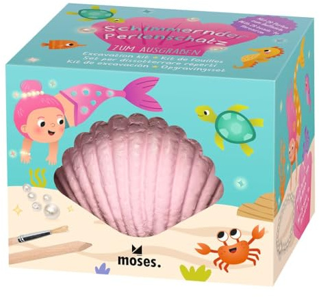 moses. Kit d'excavation de perles DIY - Bracelet avec 1 grande et 27 petites perles, avec burin et pinceau, cadeau à partir de 6 ans