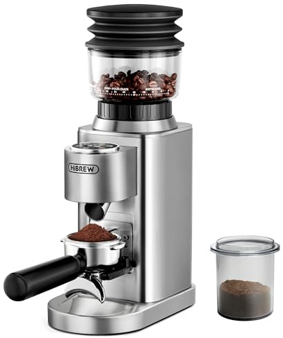 HIBREW G7-48 - Macinacaffè elettrico con impostazioni precise per espresso/filtro/caffè, controllo porzioni e macinacaffè antistatico, conico per caffè appena macinato