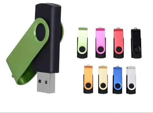 USB Flash Drive 16GB to 128GB – USB 2.0 Memory Stick for Data Storage – Random Color Pen Drive – Plug & Play Thumb Drive for PC, Laptop, Car, TV, Mac – Portable USB Stick (1 Pack random, 128, GB)